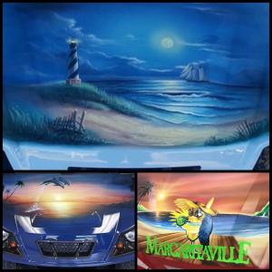 Hand Painted Golf Cart Bodies